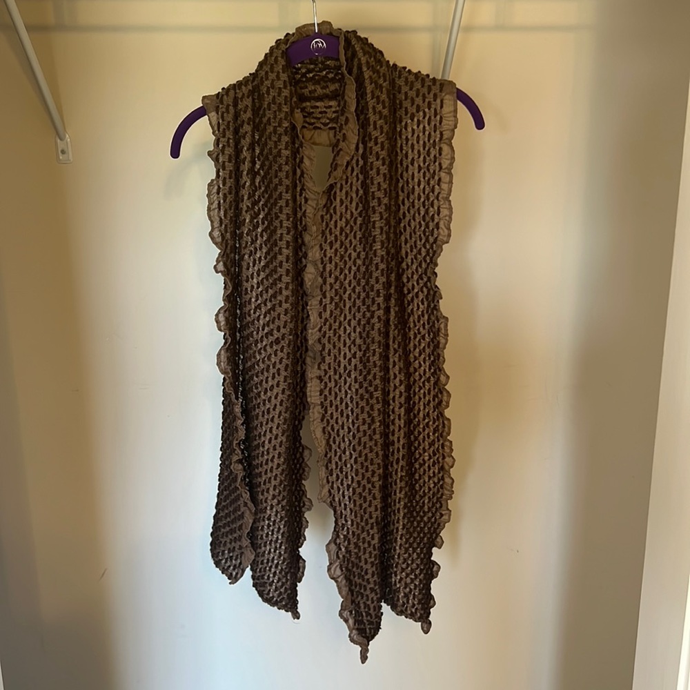 Handmade brown scarf